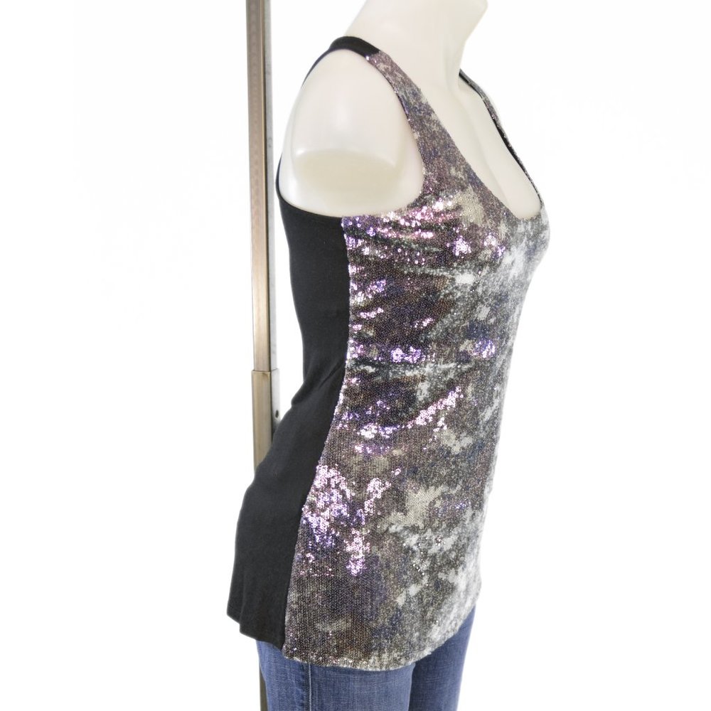 INC Racerback Sequin Tank Top (S)